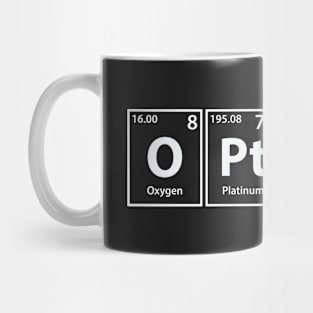 Optics (O-Pt-I-Cs) Periodic Elements Spelling Mug